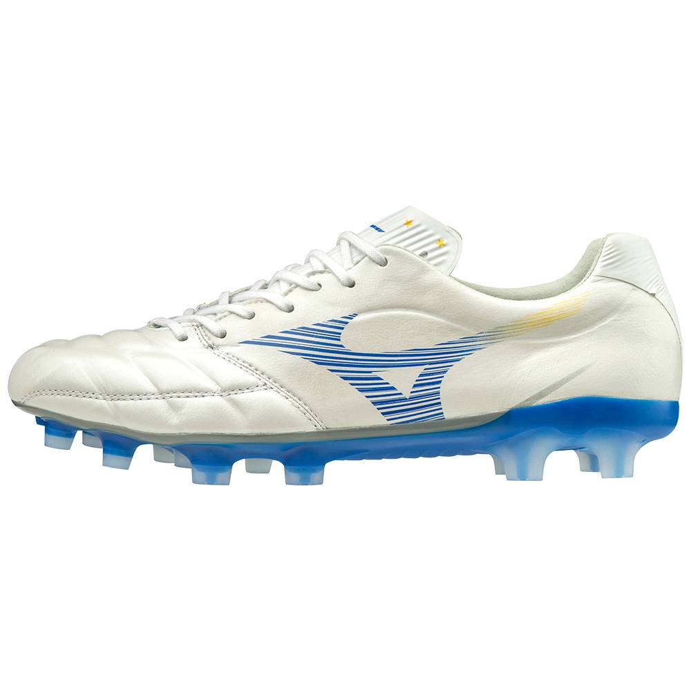 Panske Kopačky Mizuno Rebula Cup Made in Japan Biele/Modre Vypredaj OAXC76413